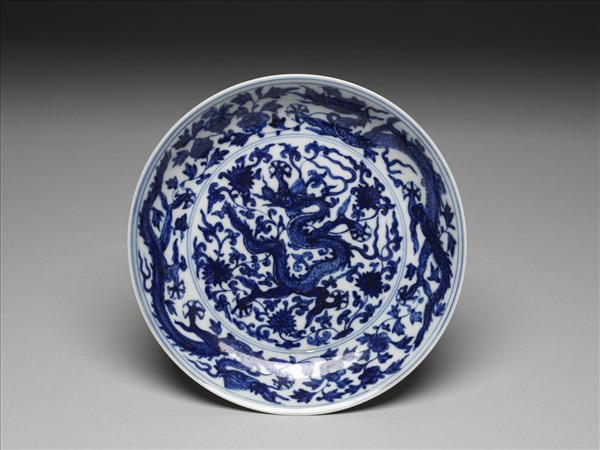青花龍紋盤