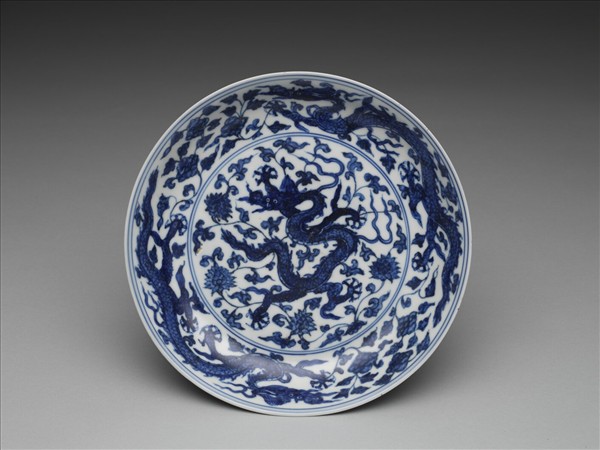 青花龍紋盤
