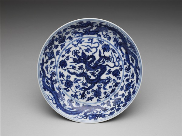 青花龍紋盤