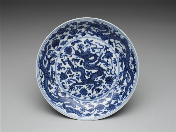 青花龍紋盤