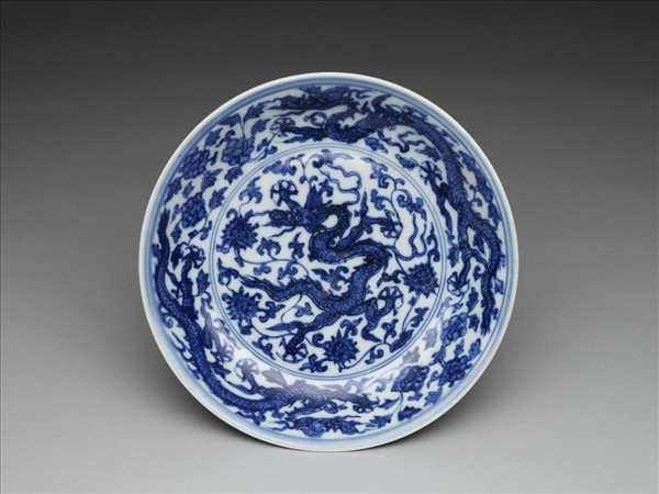 青花龍紋盤