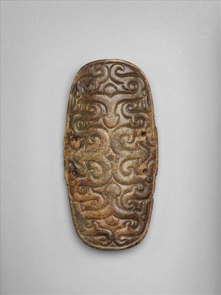 獸蛇紋玉飾