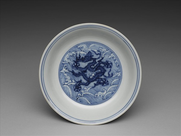 青花龍紋盤