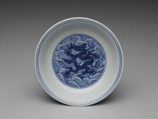 青花龍紋盤