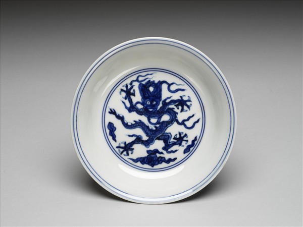 青花龍紋盤
