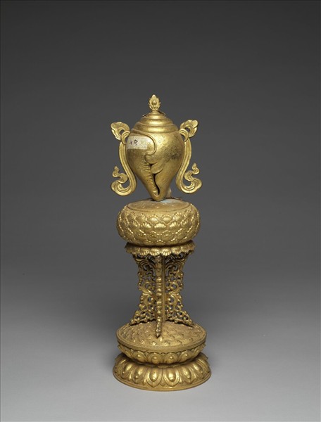 銅鍍金八寶（法螺）