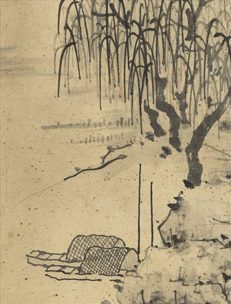 宋米芾雲山煙樹　軸