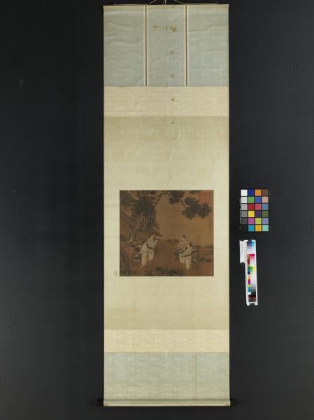 明唐寅鬪茶圖　軸