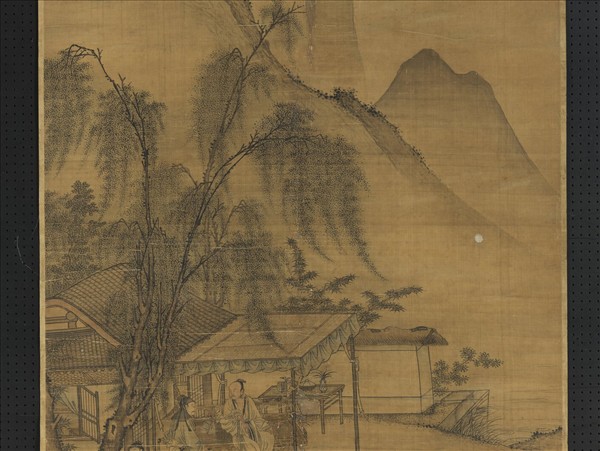 明郭純人物　軸