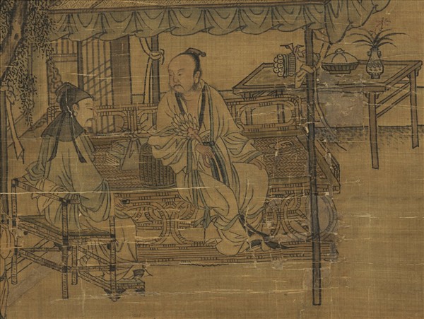 明郭純人物　軸