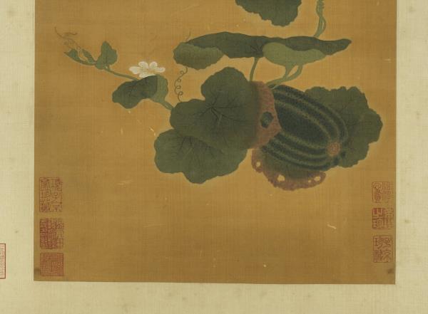 宋錢選秋瓜圖　軸