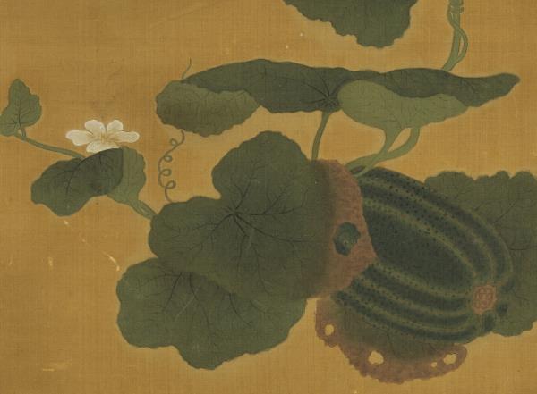 宋錢選秋瓜圖　軸