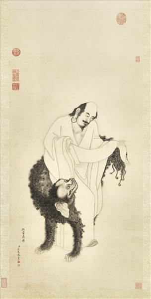 清吳艮無量壽佛　軸