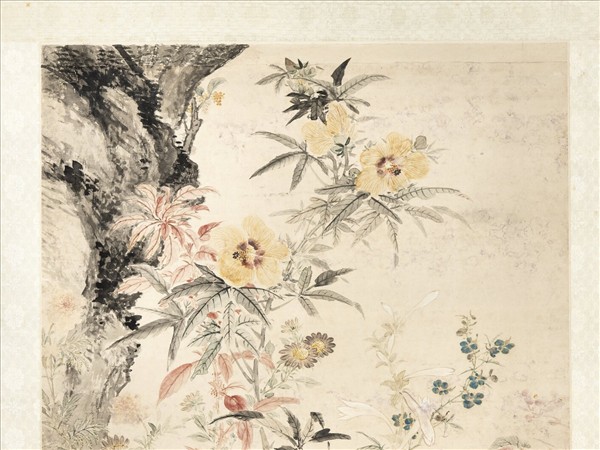 清蔣溥秋英凝瑞　軸