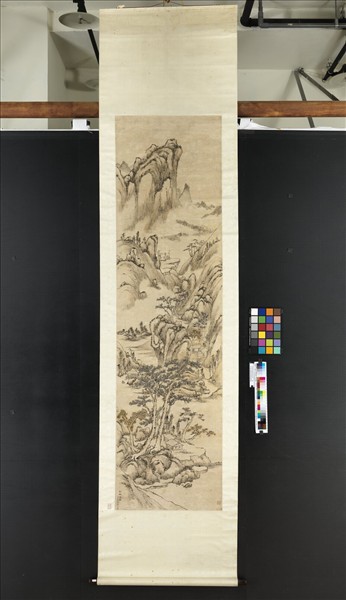 清董邦達秋林澄霽　軸