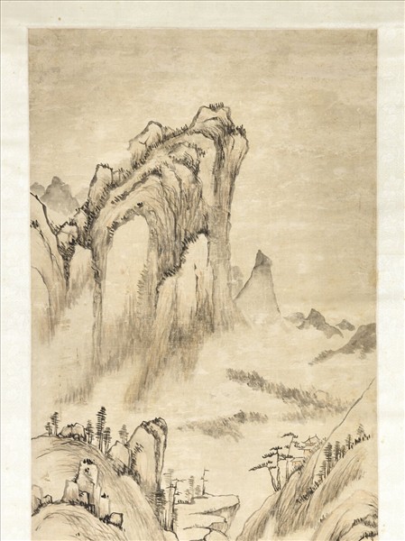 清董邦達秋林澄霽　軸