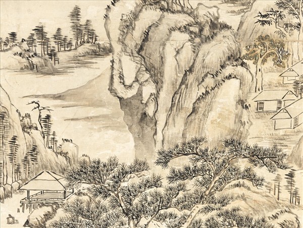 清董邦達秋林澄霽　軸