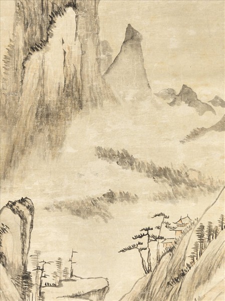 清董邦達秋林澄霽　軸