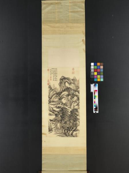 清董邦達仙館晴嵐　軸