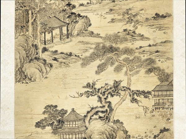 清董邦達清舒山館　軸