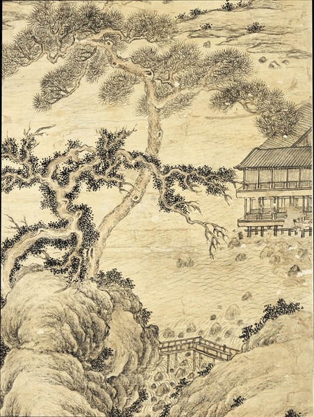 清董邦達清舒山館　軸