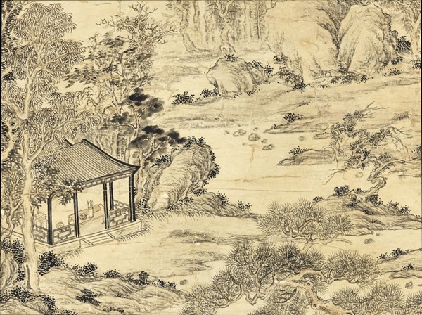 清董邦達清舒山館　軸