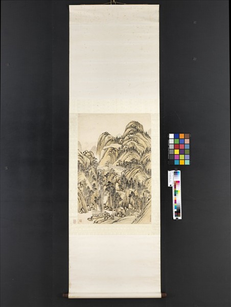 清弘旿幽壑鳴泉　軸