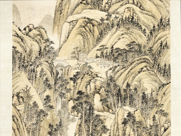 清弘旿幽壑鳴泉　軸