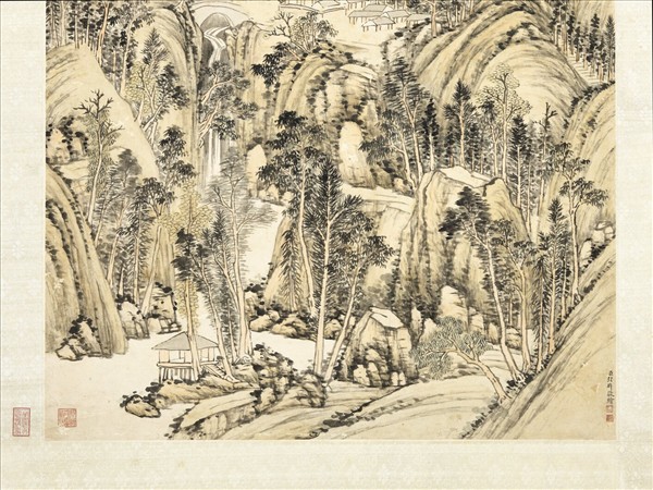 清弘旿幽壑鳴泉　軸