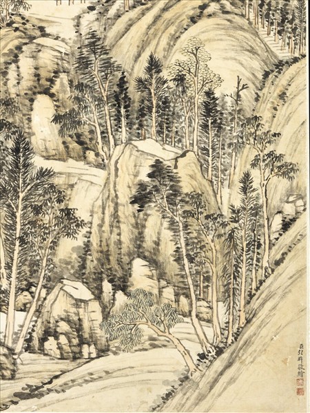 清弘旿幽壑鳴泉　軸