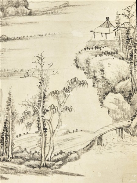 清錢維城漁汀秋霽　軸