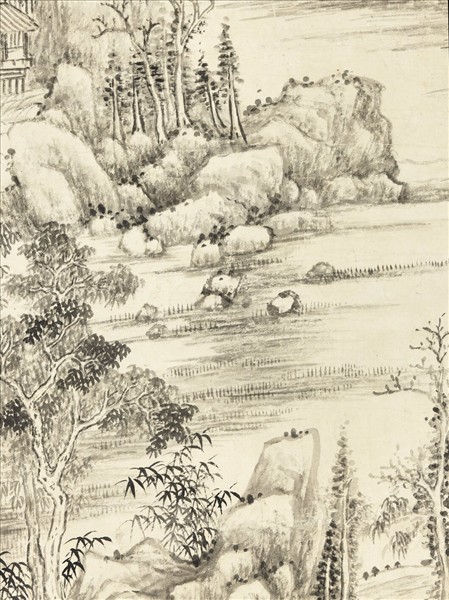 清錢維城漁汀秋霽　軸