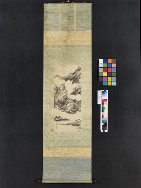 清錢維城雲壑鐘聲　軸