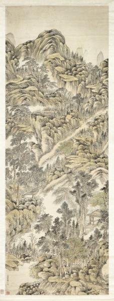 清關槐叢山古剎　軸