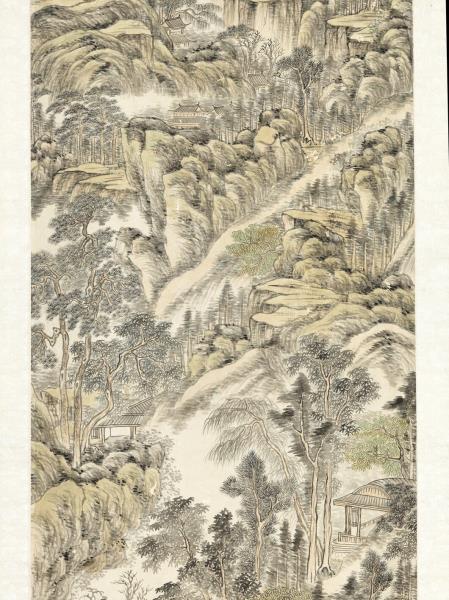 清關槐叢山古剎　軸