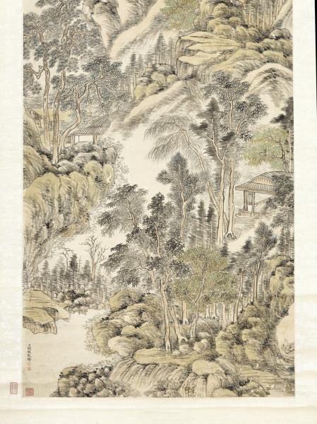 清關槐叢山古剎　軸