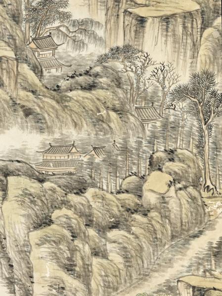 清關槐叢山古剎　軸