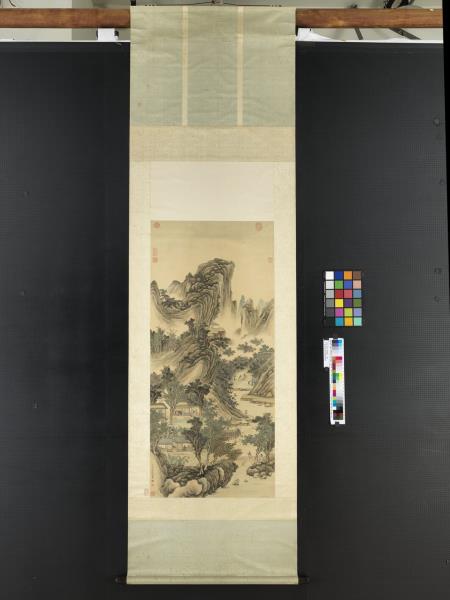 清永瑢竹溪銷夏　軸