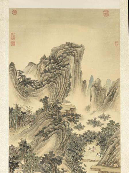 清永瑢竹溪銷夏　軸