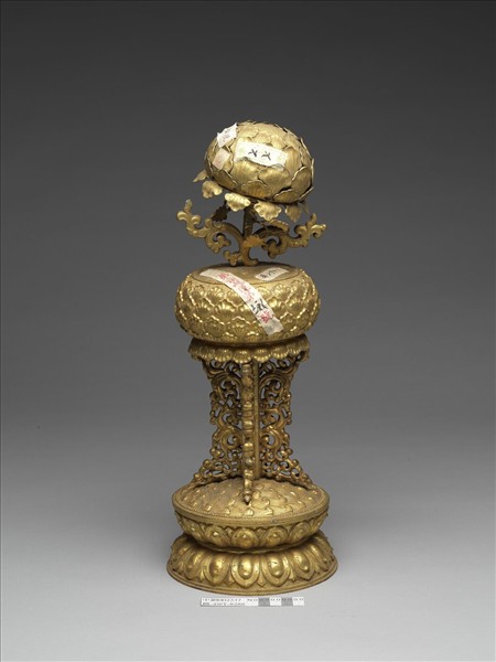 銅鍍金八寶（蓮花）