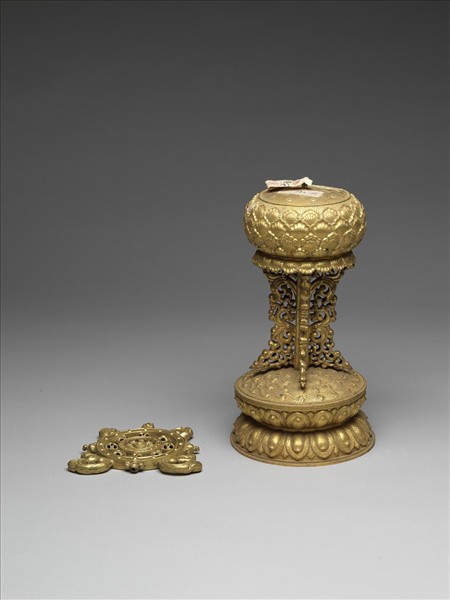 銅鍍金八寶（法輪）