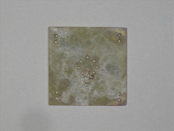 玉雙鳳紋方形飾片