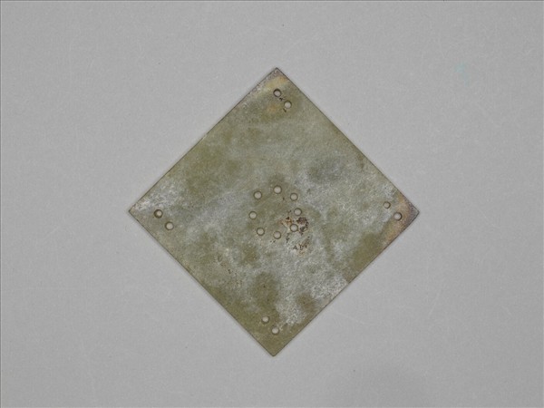 玉雙鳳紋方形飾片