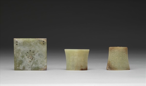 玉雙鳳紋方形飾片