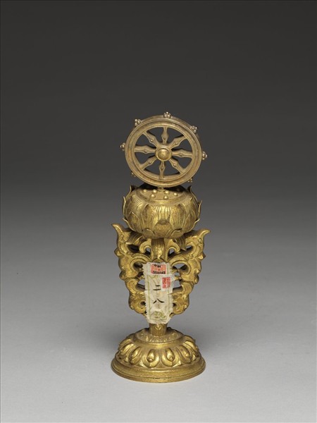 銅鍍金八寶（法輪）