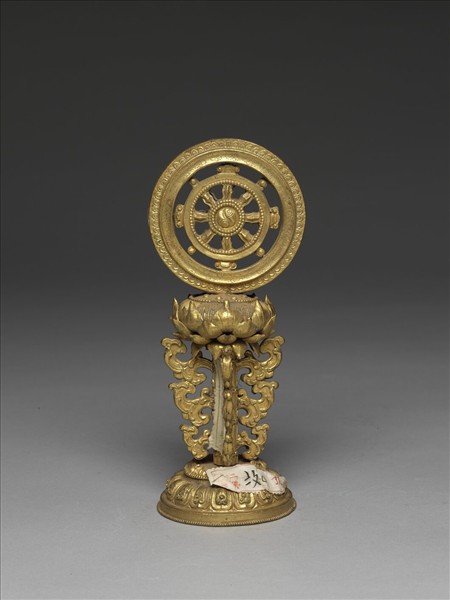 銅鍍金八寶（法輪）