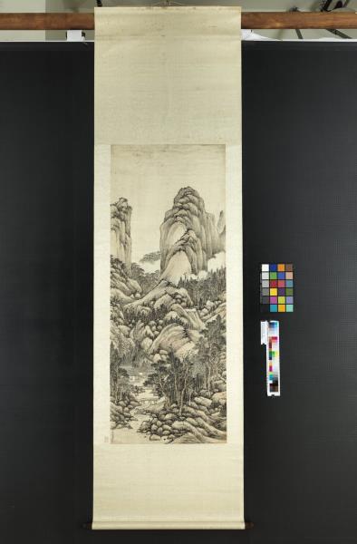 清方琮山堂清課　軸