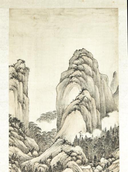 清方琮山堂清課　軸