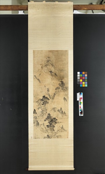 清傅雯岩壑幽居　軸