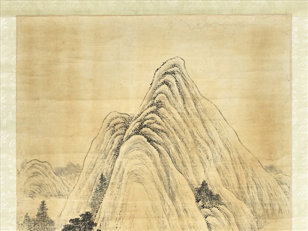 清傅雯寒山蕭寺　軸